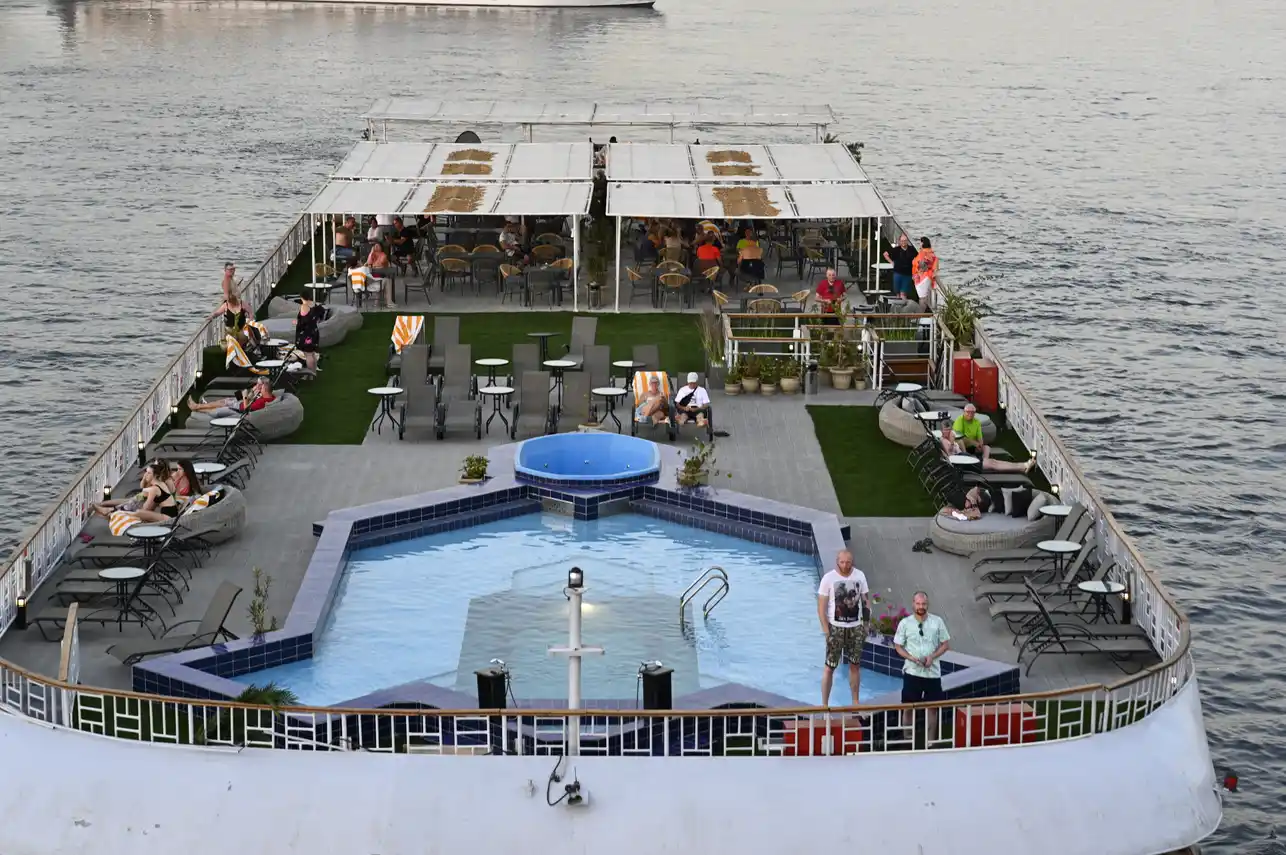Sun deck of the Nile Serenity Nile Cruise Nile cruise